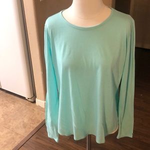 NWOT Fabletics Millie L/S Open Back Tee - Large